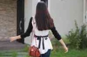 女生真人头像背影