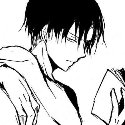 头像动漫男黑白 第5张