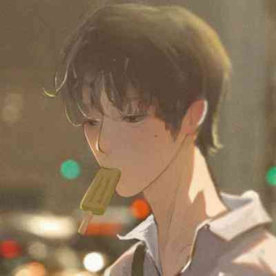 男生头像动漫黑白 第8张