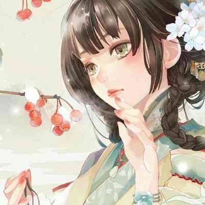 头像女动漫手绘图 第1张