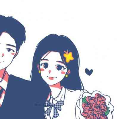 好看的漫画头像情侣 第6张
