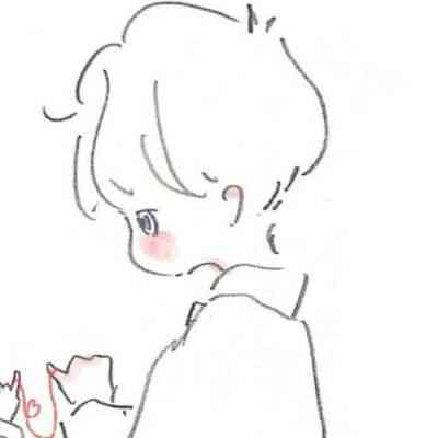 手绘情侣头像简单可爱 第12张