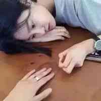 qq头像女生蓝色丧系 第15张